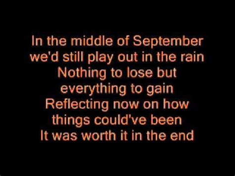 images of september - Google Search | Lyrics, Song lyric quotes ...