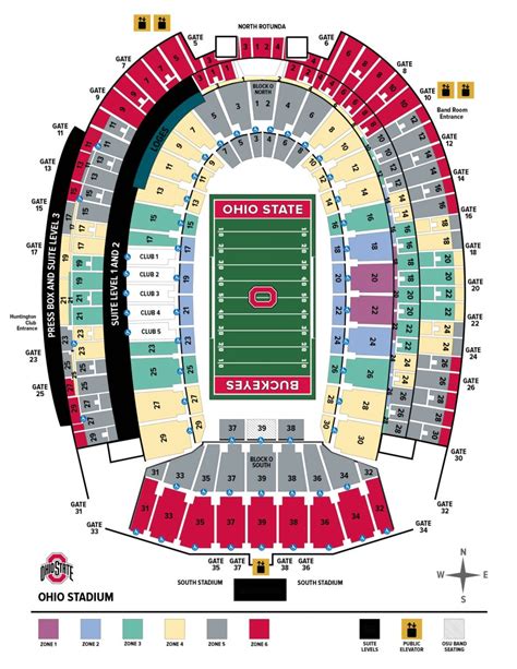 Ohio Stadium Seating Chart With Rows And Seat Numbers | Cabinets Matttroy