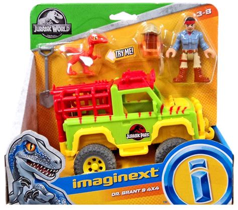 Jurassic World Imaginext Dr. Grant 4x4 Figure Set Mattel - ToyWiz