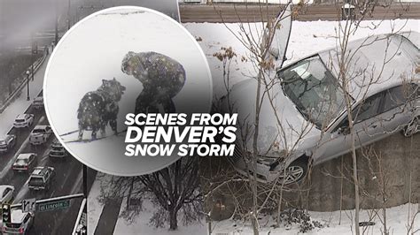 Denver snow video: A look at traffic crashes, impacts from quick blast ...