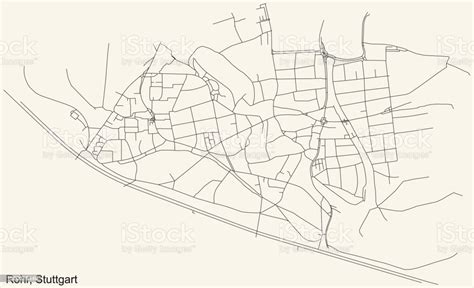 Street Roads Map Of The Rohr Quarter Inside Vaihingen District Of ...