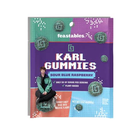 Feastables Karl Gummies Sour Blue Raspberry – So Sweet Canada