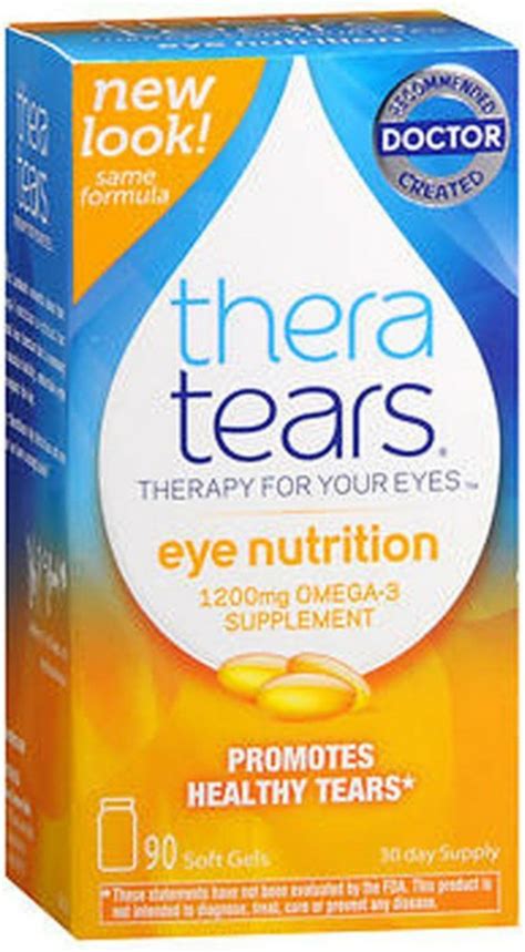 TheraTears Nutrition Dry-Eye Relief Capsules [Omega-3 Supplement] 90 ea - Walmart.com | Dry eyes ...