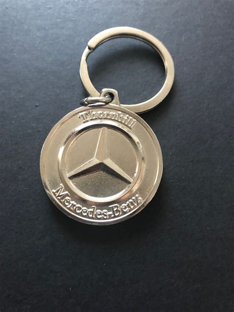 Mercedes Benz Chrome Keychain - Etsy