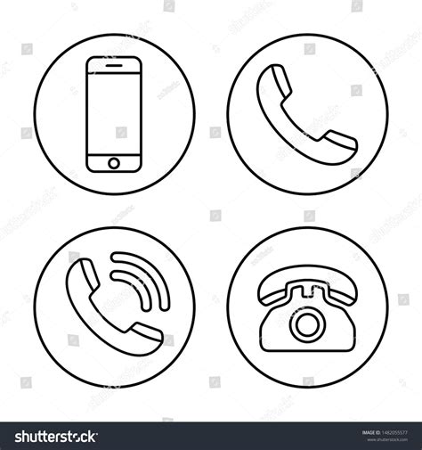 Phone icon vector. Call icon vector. mobile phone smartphone device ...