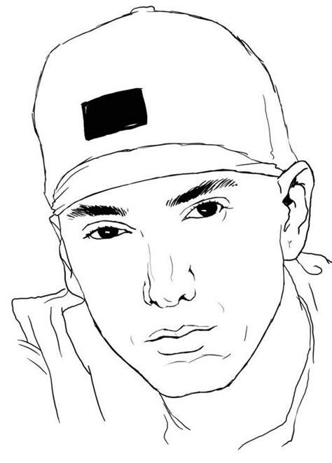 Rapper Eminem Coloring Pages Free Printable Coloring Pages | Hot Sex ...