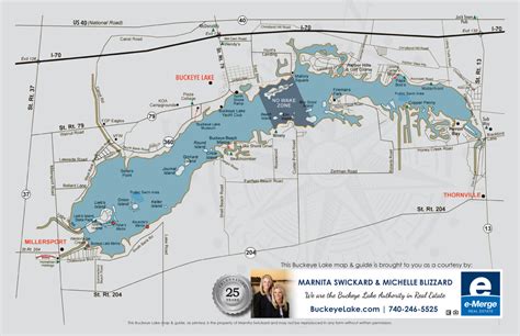 Lake Map Buckeye Lake | Maps Of Ohio