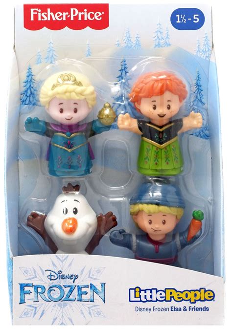 Fisher Price Disney Frozen Little People Anna, Elsa, Olaf Kristoff Playset - ToyWiz