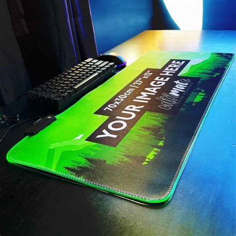 'Print your image' Large Custom RGB Gaming Mouse Pad | 70x30cm ...