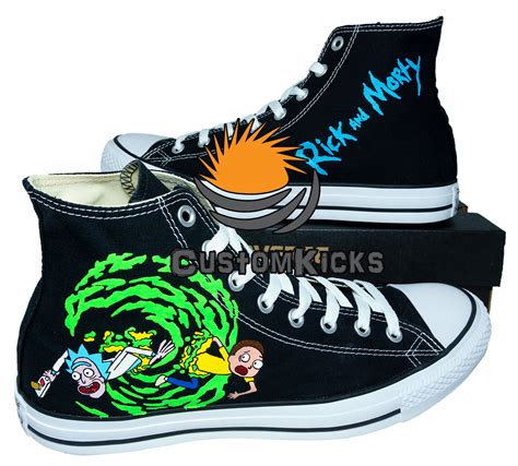 Painted converse shoes, Rick And Morty, Rick Sanchez, Handpainted shoes ...