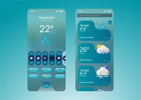 UI Design Weather App | Figma