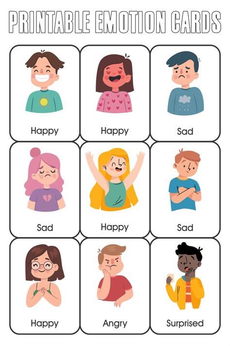 10 Best Printable Emotion Cards - printablee.com