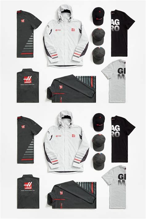 Haas F1 Team 2018 Teamwear Collection. As worn by Haas F1 Team during ...