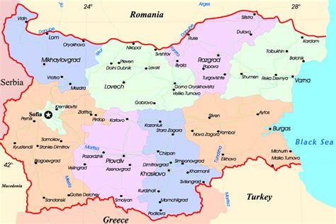 bulgaria-map - Map Pictures