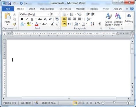 Opening a Document in Word