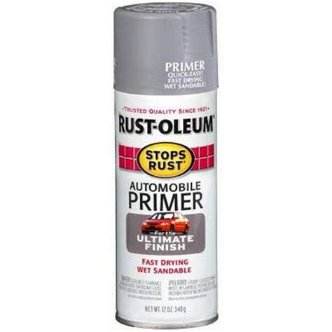 Rust-Oleum 2089830 Stops Rust Automotive Primer Spray Paint, 12 oz, Flat Dark Gray - Walmart.com ...