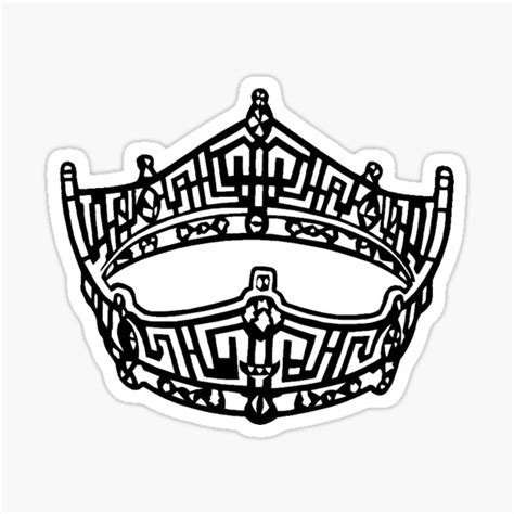 "Miss America Crown Logo" Sticker for Sale by prepoftheplains | Redbubble