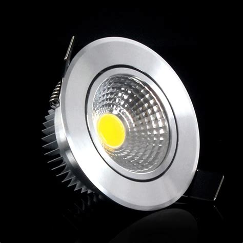 10pcs LED Dimmable Downlights spot light 3W 5W 7W COB Led Ceiling Bathroom Lamp AC85 265V Warm ...