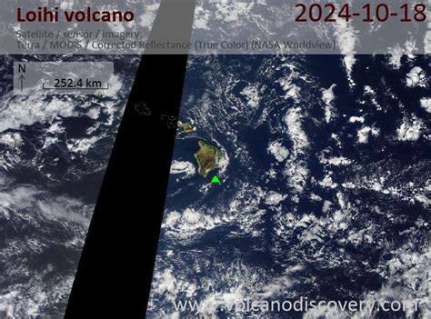 Latest Satellite Images of Loihi Volcano | VolcanoDiscovery