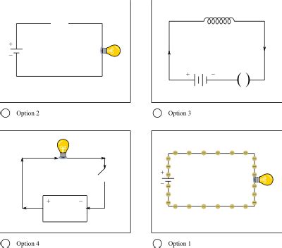 Which of the following correctly represents a closed circuit? | Homework.Study.com