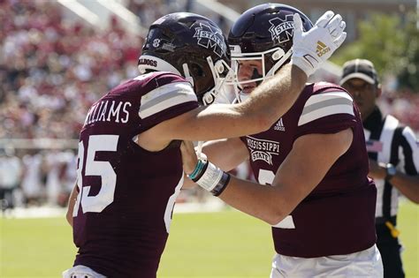 Will Rogers sets SEC career completion record in No. 23 Mississippi State’s win over Arkansas ...