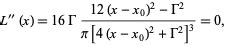 Lorentzian Function -- from Wolfram MathWorld