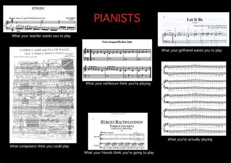 Pianist's meme. | Piano memes, Music humor, Pianist