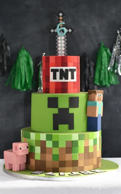 Minecraft Cake | Minecraft birthday cake, Minecraft cake designs, Minecraft cake