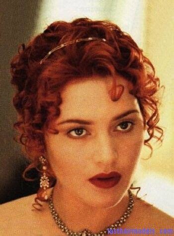 Kate Winslet’s Titanic hair style: Red haired curly updo | Hair styles ...