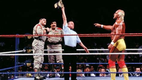 WWF WrestleMania VII Results - 3/24/91 (Hogan vs. Sgt. Slaughter ...