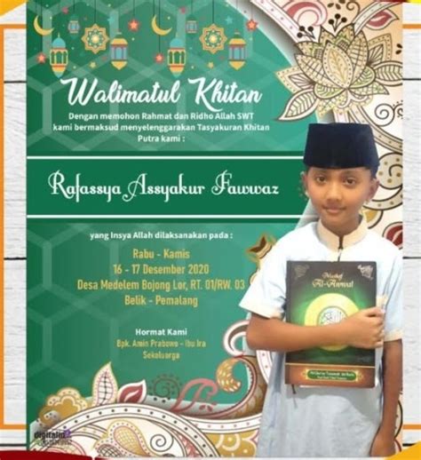 Contoh Undangan Walimatul Khitanan Dan Maulidur Rasul Cuti - IMAGESEE