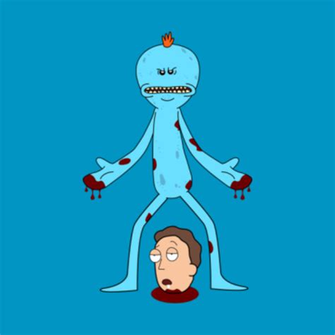 Rick and Morty Maniac Mr. Meeseeks and Jerry - Network - T-Shirt ...