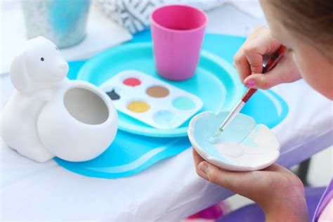 Paint Your Own Pottery Party for Kids! - Gluesticks Blog