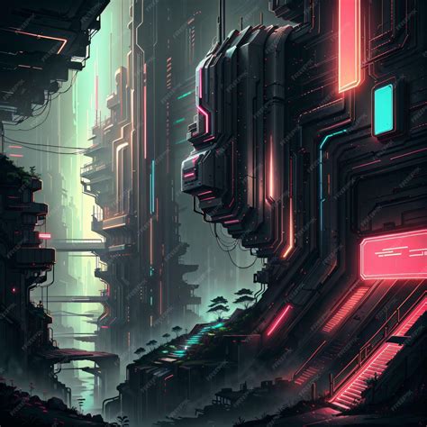 Premium AI Image | cyberpunk neon futuristic city