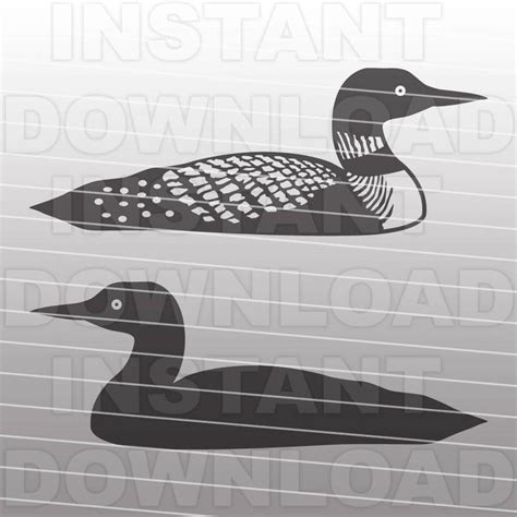 Loon SVG File,loon Silhouette SVG File,loon Cut File-vector Clip Art ...