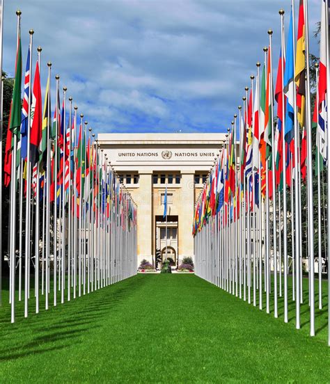 United Nation Building, Geneva Editorial Stock Image - Image of swiss, organization: 60585969
