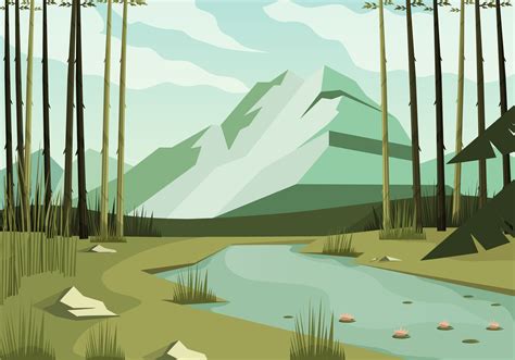 Vector Beautiful Landscape Illustration 229817 Vector Art at Vecteezy