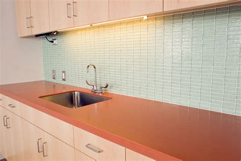 Want Bold Colors? Install Blue Glass Subway Tile Backsplash