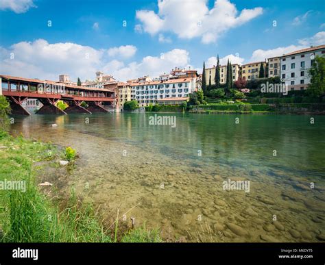 The Old Bridge also called the Bassano Bridge or Bridge of the Alpini ...