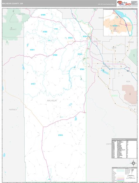 Malheur County Map