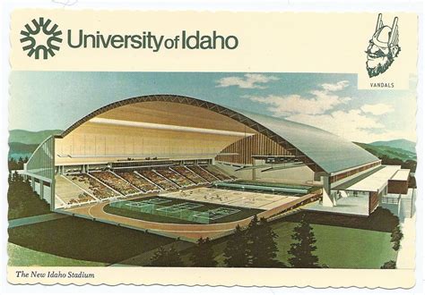 University of Idaho Kibbie Dome Stadium Postcard RARE Model View | eBay (With images ...