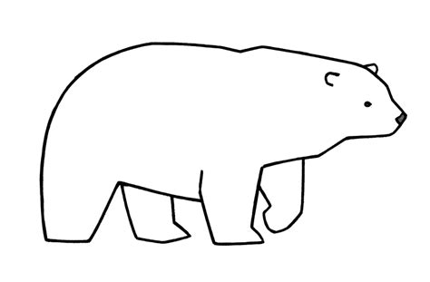 Polar Bear Outline Drawing | Free download on ClipArtMag