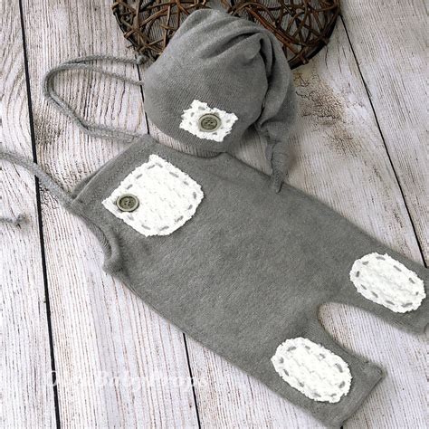 Newborn boy photo props baby boy photography beige gray | Etsy