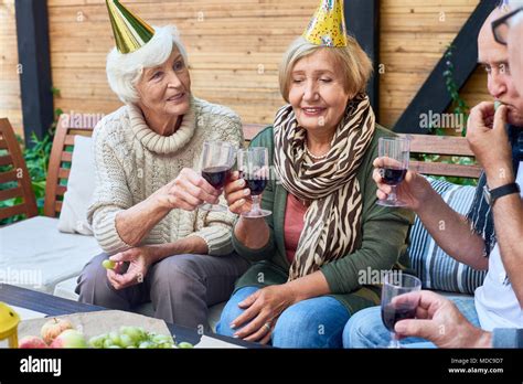 Old people party hi-res stock photography and images - Alamy