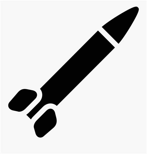 Clip Art Free Missile Filled Icon Free - Missile Clipart Black And ...