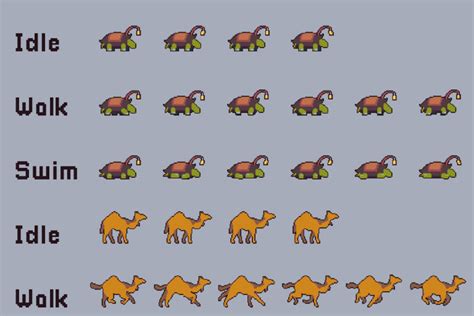 Animal Sprite Sheets Pixel Art Pack - CraftPix.net