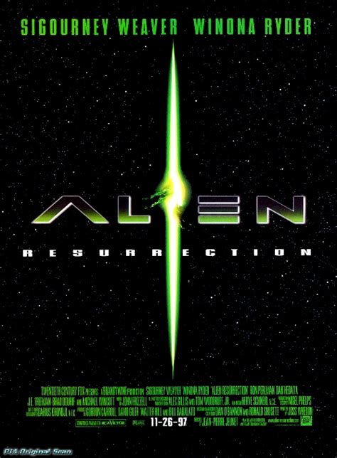 Alien Resurrection (November 26th, 1997) Movie Trailer, Cast and Plot Synopsis