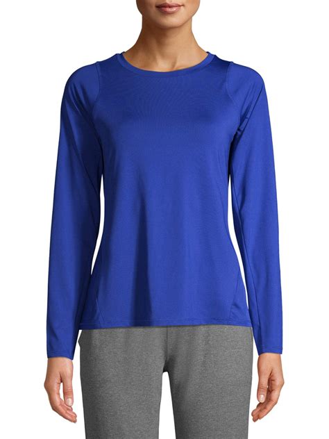 Athletic Works Women's Active Performance Long Sleeve Crewneck Commuter ...