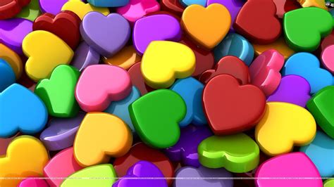 Free download Colorful Hearts Wallpapers [1920x1080] for your Desktop, Mobile & Tablet | Explore ...