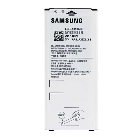 Wholesale Samsung original phone battery A3 2016,EB-BA310ABE supplier